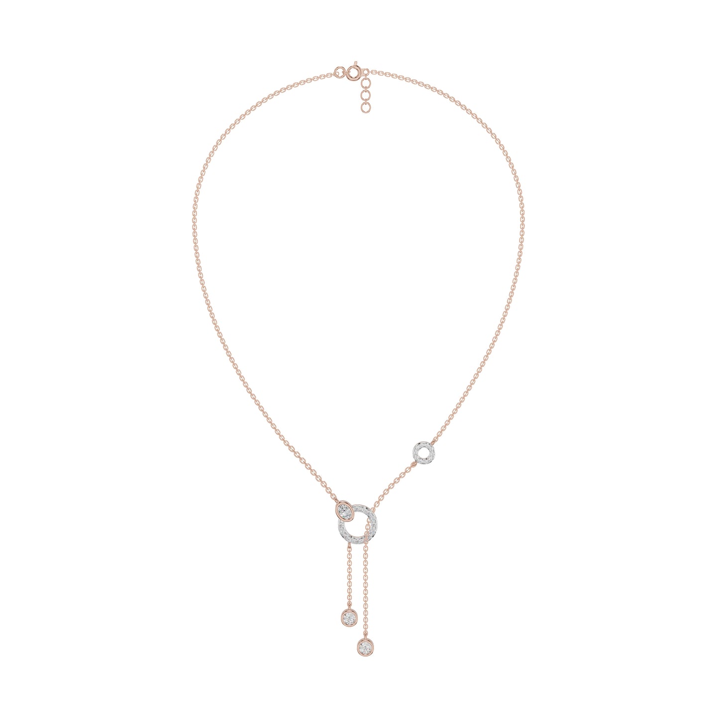 The Keepsake Diamond Chain Necklace 18 KT / Rose Gold