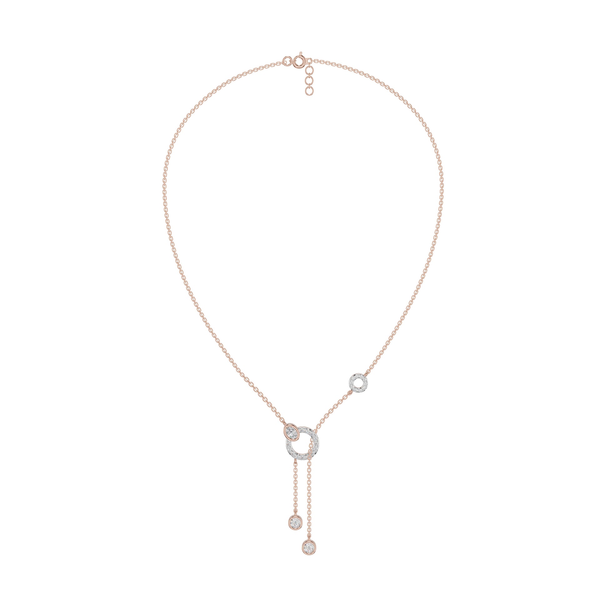The Keepsake Diamond Chain Necklace 18 KT / Rose Gold