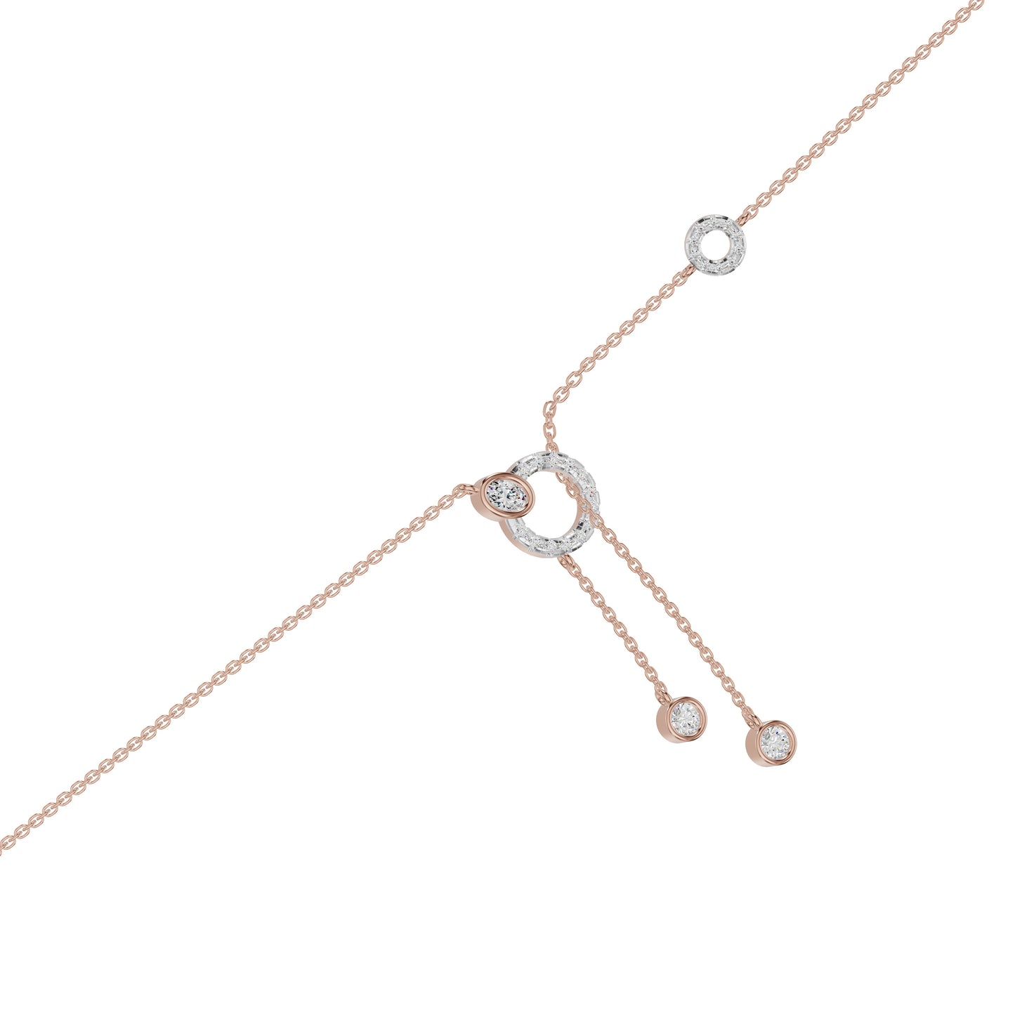 The Keepsake Diamond Chain Necklace 18 KT / Rose Gold