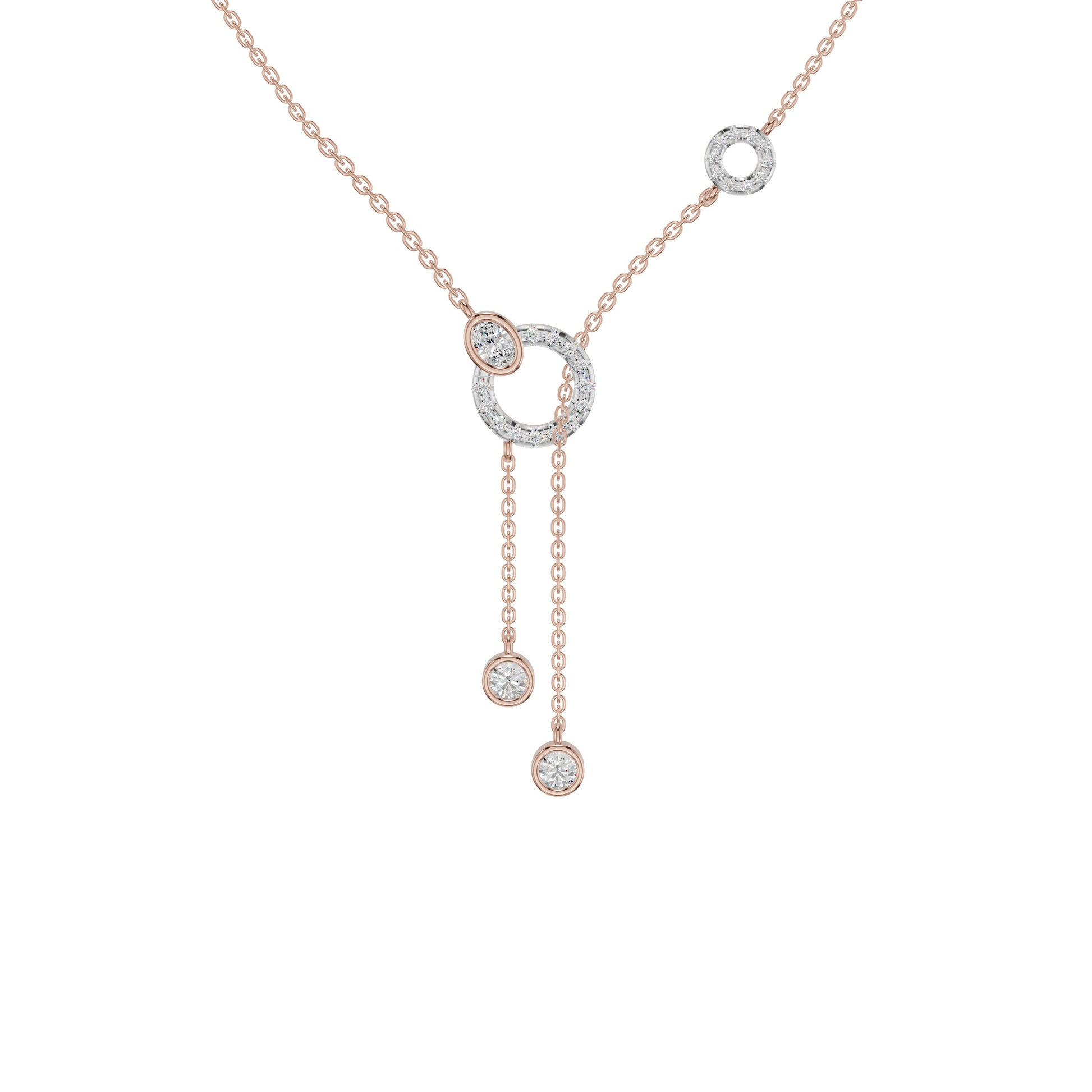 The Keepsake Diamond Chain Necklace 18 KT / Rose Gold
