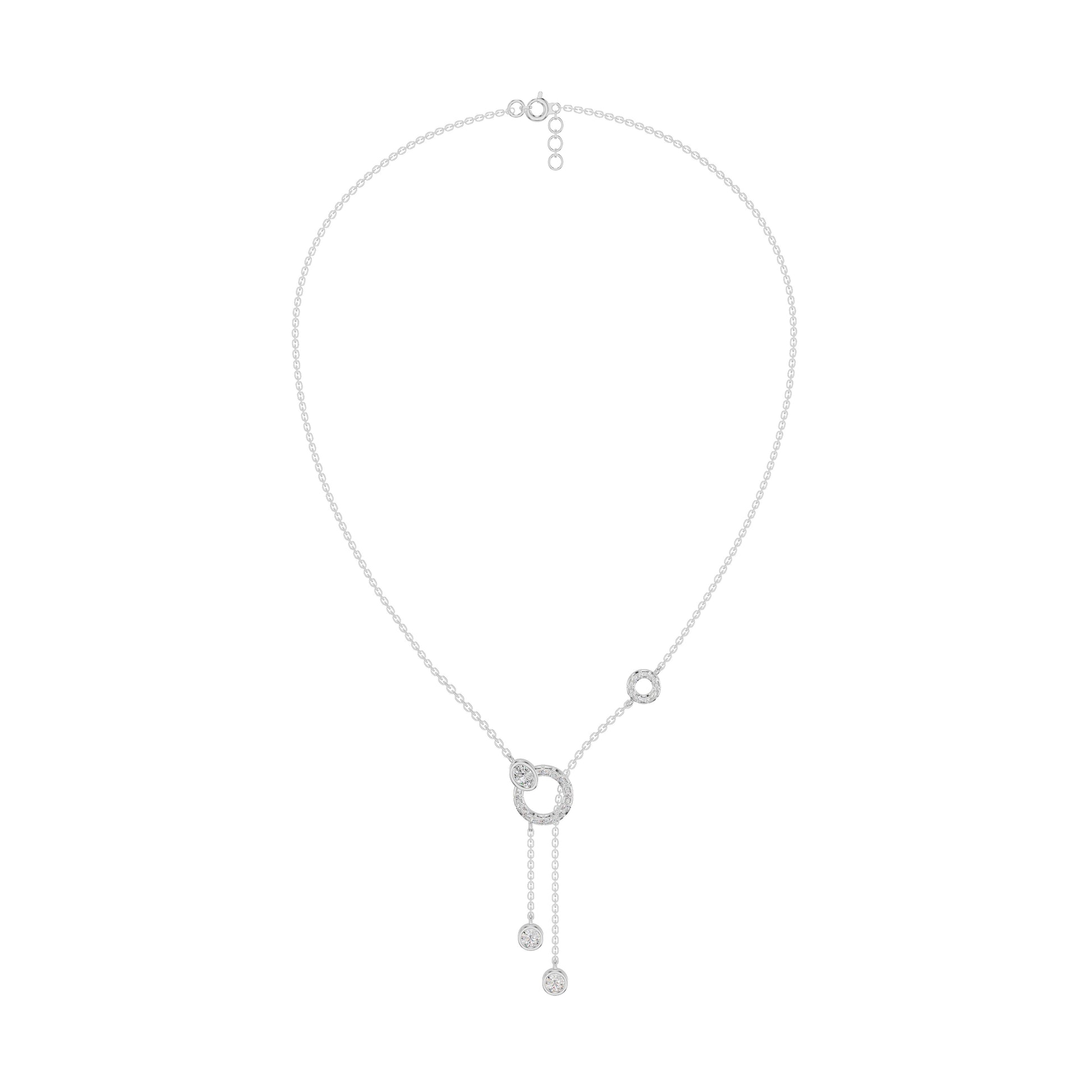 The Keepsake Diamond Chain Necklace 18 KT / White Gold