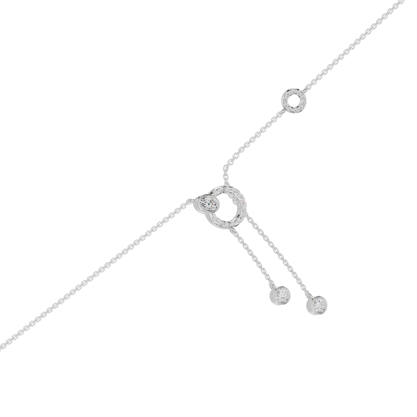 The Keepsake Diamond Chain Necklace 18 KT / White Gold