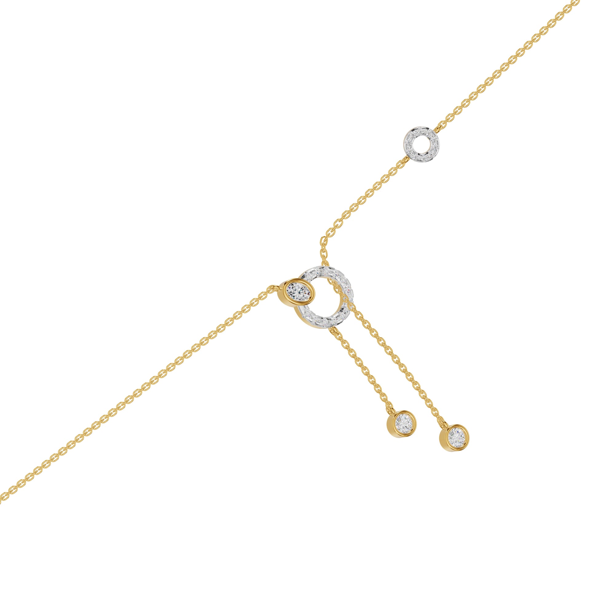The Keepsake Diamond Chain Necklace 18 KT / Yellow Gold
