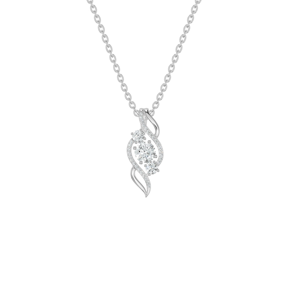 Veylisse Twist Diamond Pendant
