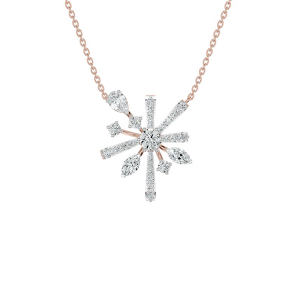 Starbloom Diamond Chain Necklace 18 KT / Rose Gold