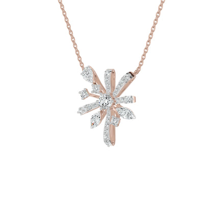 Starbloom Diamond Chain Necklace 18 KT / Rose Gold