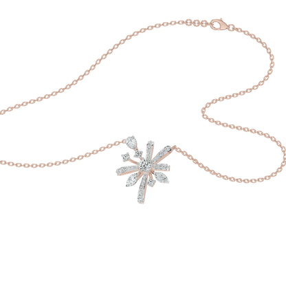 Starbloom Diamond Chain Necklace 18 KT / Rose Gold