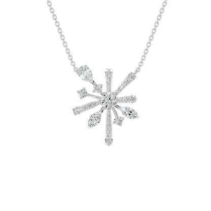 Starbloom Diamond Chain Necklace 18 KT / White Gold