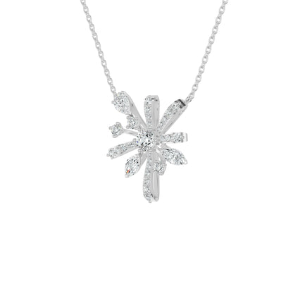 Starbloom Diamond Chain Necklace 18 KT / White Gold