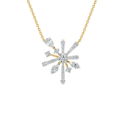 Starbloom Diamond Chain Necklace 18 KT / Yellow Gold