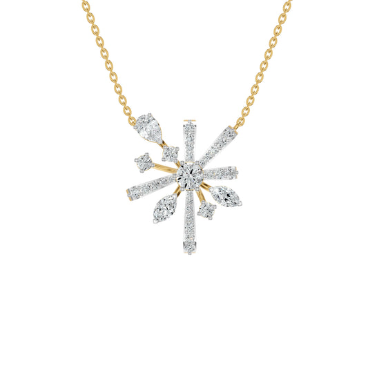 Starbloom Diamond Chain Necklace 18 KT / Yellow Gold