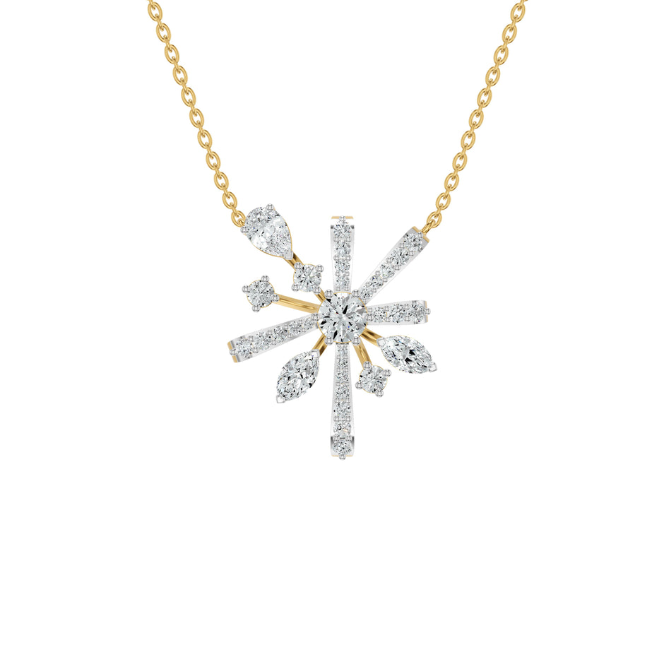 Starbloom Diamond Chain Necklace 18 KT / Yellow Gold