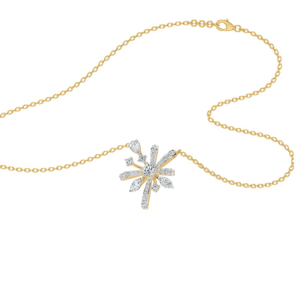 Starbloom Diamond Chain Necklace 18 KT / Yellow Gold
