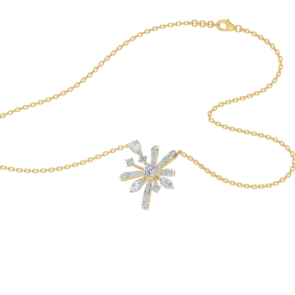 Starbloom Diamond Chain Necklace 18 KT / Yellow Gold