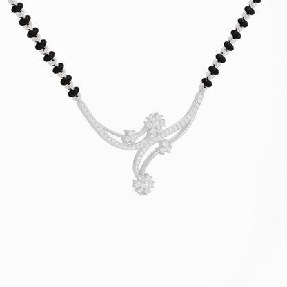 Delicate Floral Diamond Mangalsutra