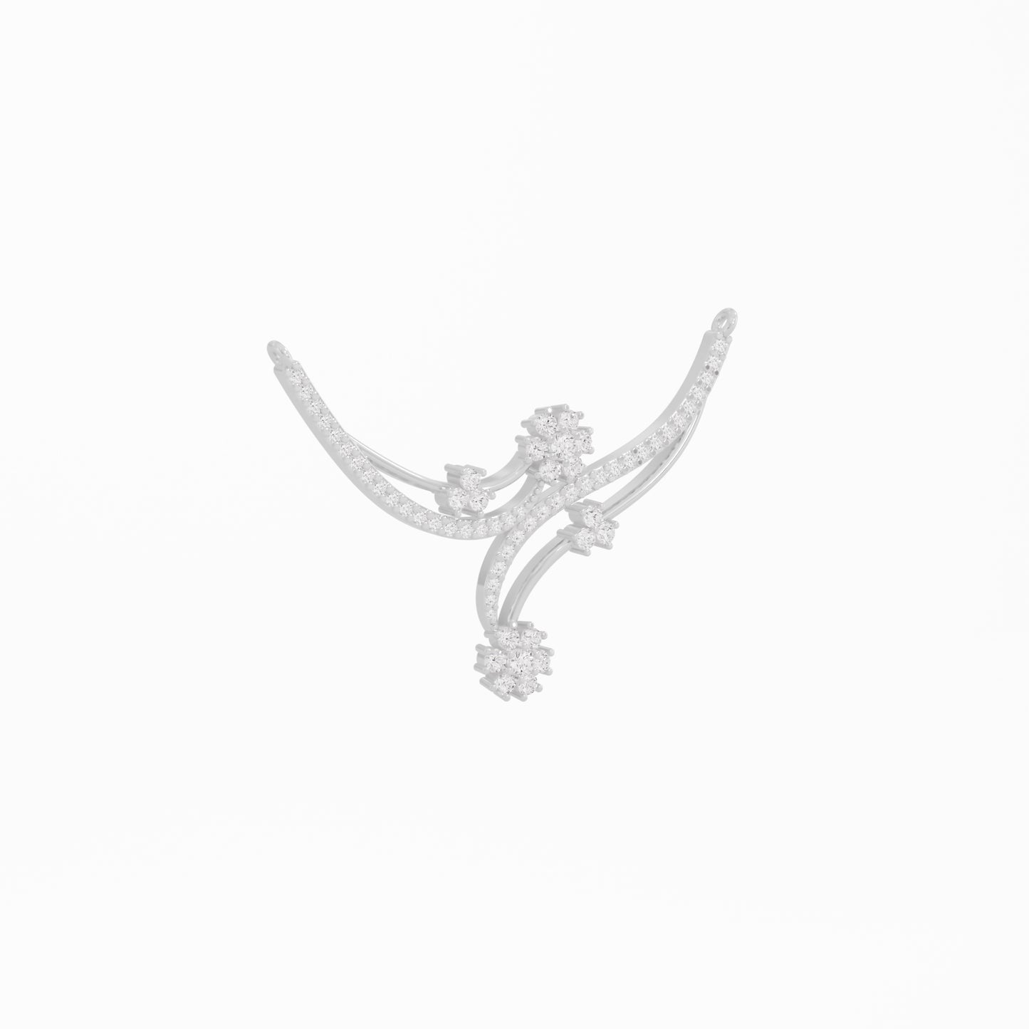 Delicate Floral Diamond Mangalsutra