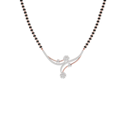 Delicate Floral Diamond Mangalsutra