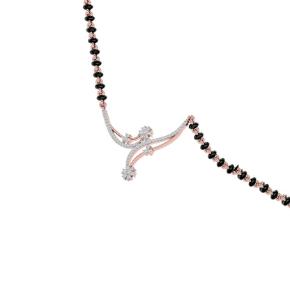 Delicate Floral Diamond Mangalsutra