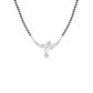 Delicate Floral Diamond Mangalsutra 18 KT / White Gold