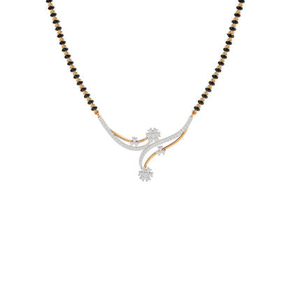 Delicate Floral Diamond Mangalsutra