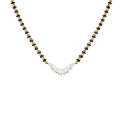 Elegant Affinity Diamond Mangalsutra 18 KT / Yellow Gold