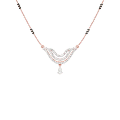 Graceful Union Diamond Mangalsutra 18 KT / Rose Gold