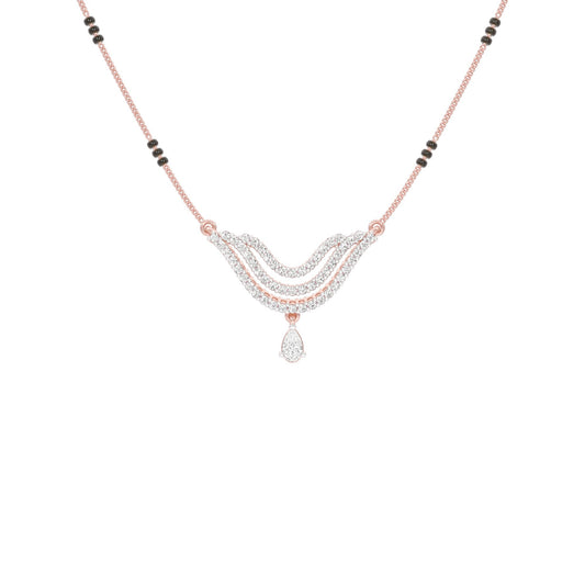 Graceful Union Diamond Mangalsutra 18 KT / Rose Gold