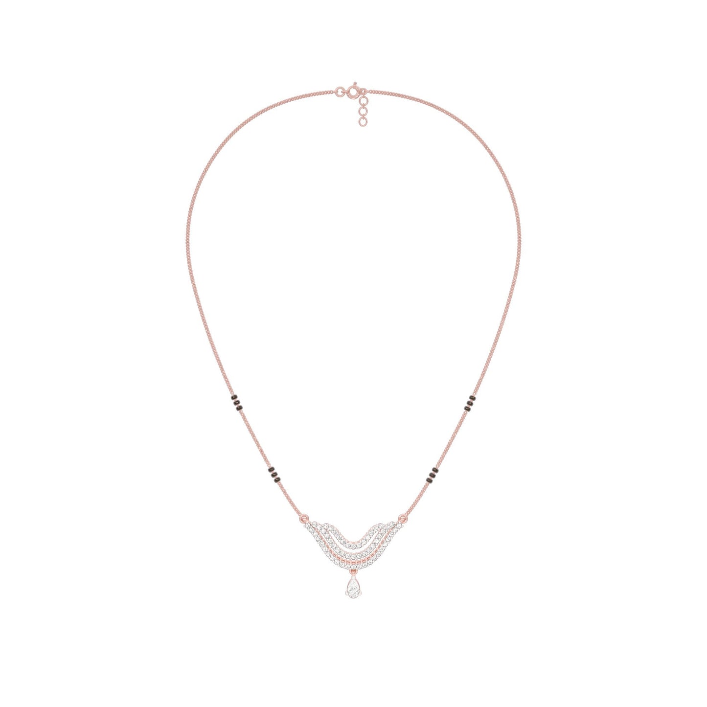 Graceful Union Diamond Mangalsutra 18 KT / Rose Gold