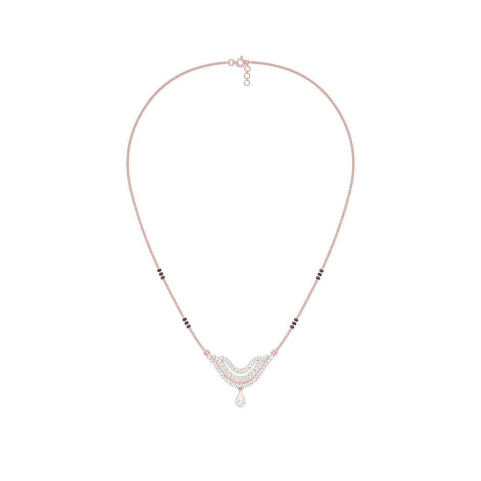 Graceful Union Diamond Mangalsutra 18 KT / Rose Gold