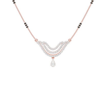 Graceful Union Diamond Mangalsutra 18 KT / Rose Gold