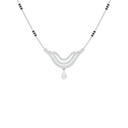 Graceful Union Diamond Mangalsutra 18 KT / White Gold