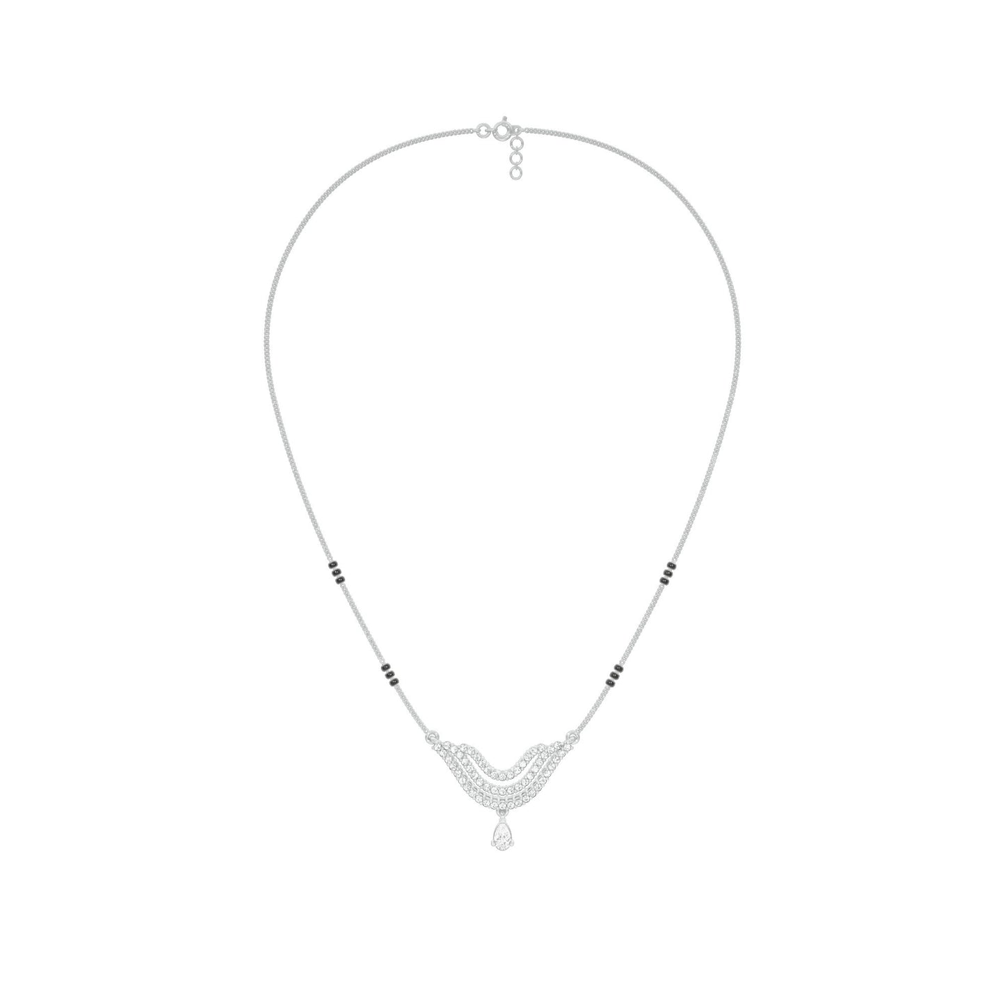 Graceful Union Diamond Mangalsutra 18 KT / White Gold