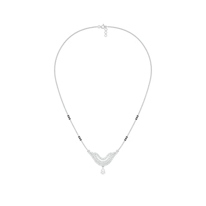 Graceful Union Diamond Mangalsutra 18 KT / White Gold