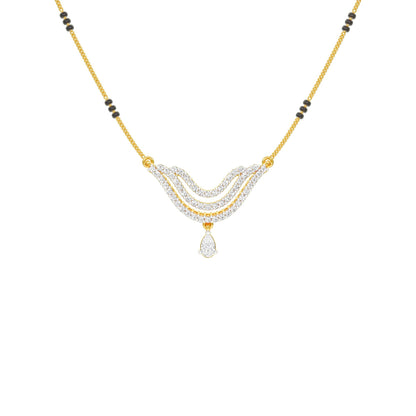 Graceful Union Diamond Mangalsutra 18 KT / Yellow Gold
