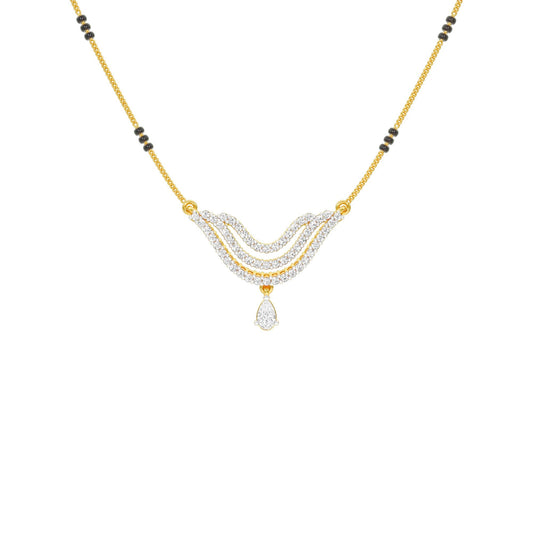 Graceful Union Diamond Mangalsutra 18 KT / Yellow Gold