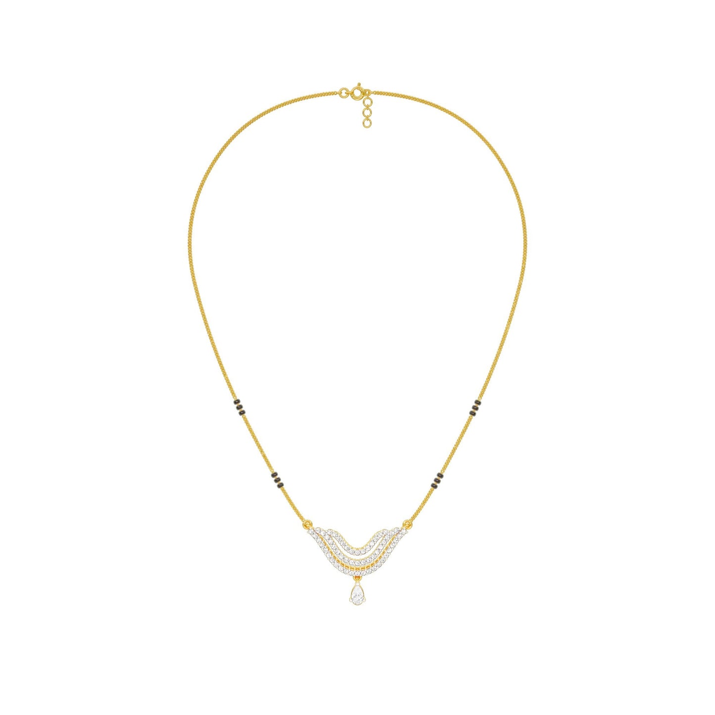 Graceful Union Diamond Mangalsutra 18 KT / Yellow Gold