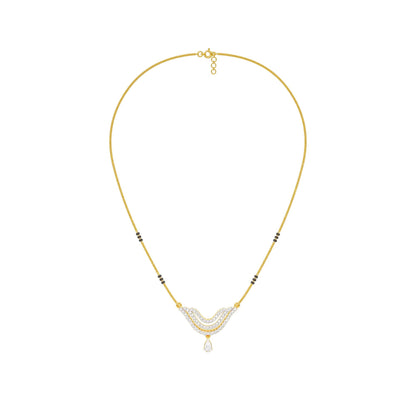 Graceful Union Diamond Mangalsutra 18 KT / Yellow Gold