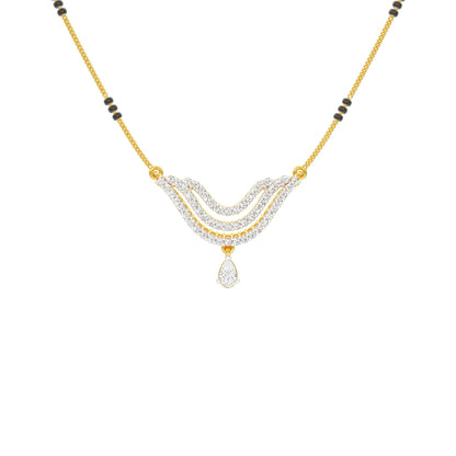 Graceful Union Diamond Mangalsutra 18 KT / Yellow Gold
