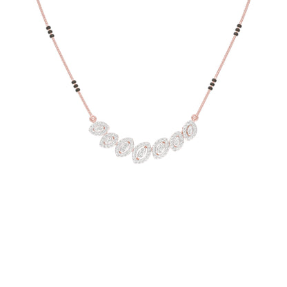 Evergreen Charm Diamond Mangalsutra 18 KT / Rose Gold