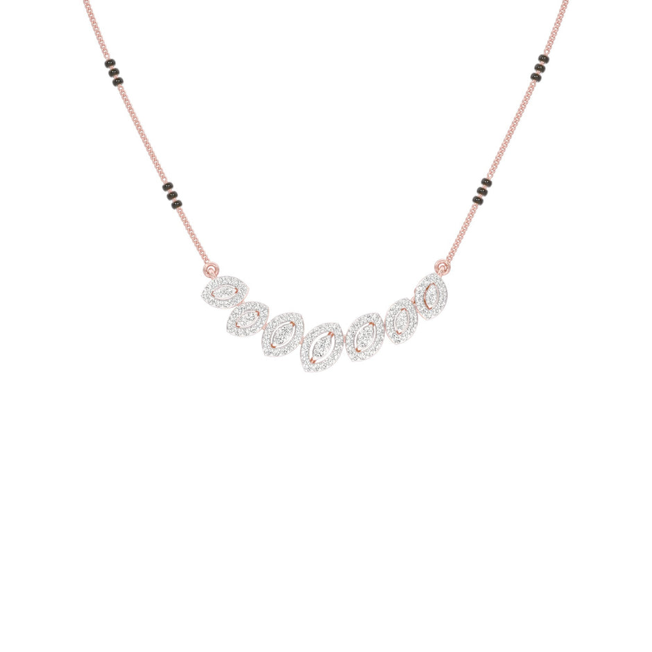Evergreen Charm Diamond Mangalsutra 18 KT / Rose Gold