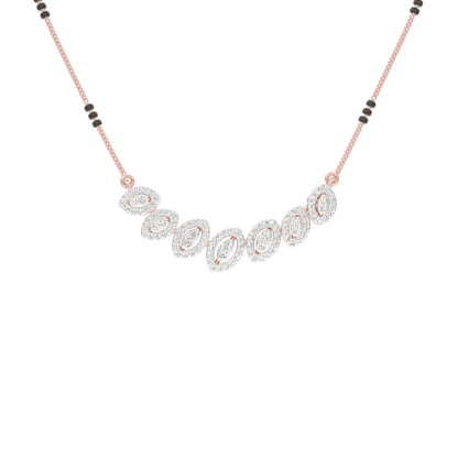 Evergreen Charm Diamond Mangalsutra 18 KT / Rose Gold