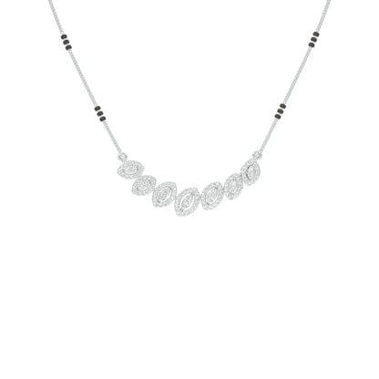 Evergreen Charm Diamond Mangalsutra 18 KT / White Gold