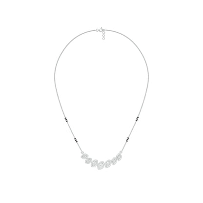 Evergreen Charm Diamond Mangalsutra 18 KT / White Gold