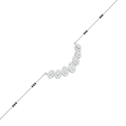 Evergreen Charm Diamond Mangalsutra 18 KT / White Gold