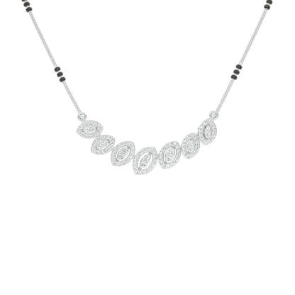 Evergreen Charm Diamond Mangalsutra 18 KT / White Gold