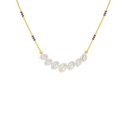 Evergreen Charm Diamond Mangalsutra 18 KT / Yellow Gold