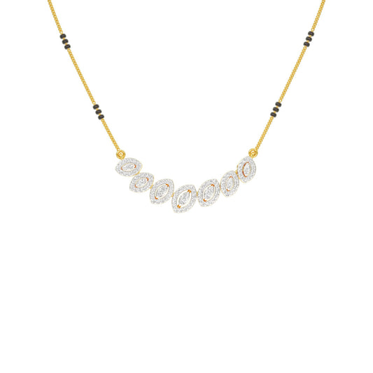 Evergreen Charm Diamond Mangalsutra 18 KT / Yellow Gold