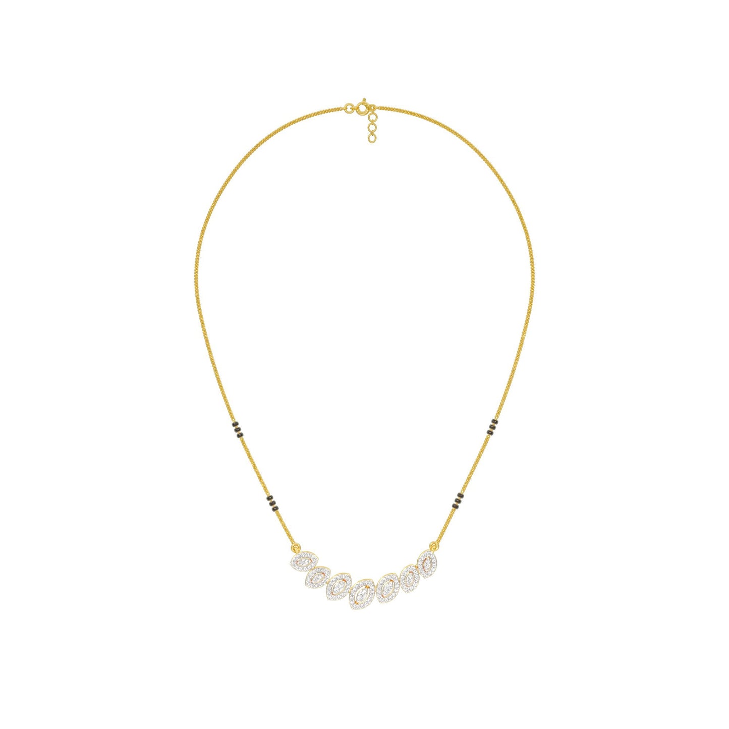 Evergreen Charm Diamond Mangalsutra 18 KT / Yellow Gold