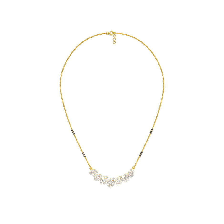 Evergreen Charm Diamond Mangalsutra 18 KT / Yellow Gold