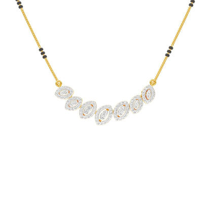 Evergreen Charm Diamond Mangalsutra 18 KT / Yellow Gold